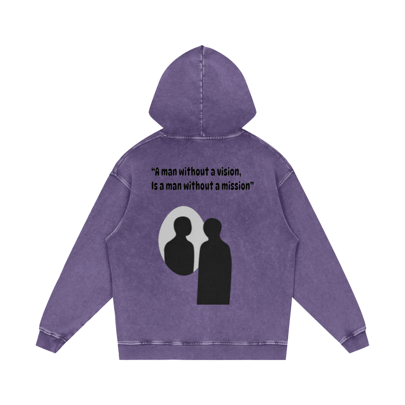 Snow Washed Loose Cotton Hoodie