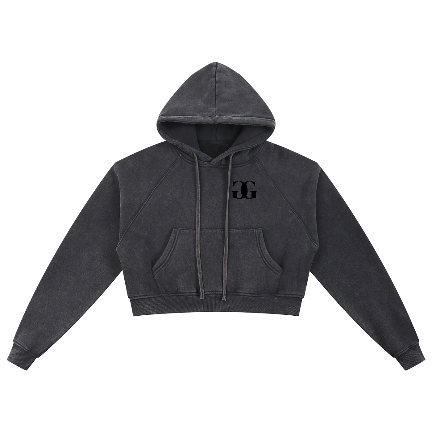 Snow Washed Cropped Hoodie