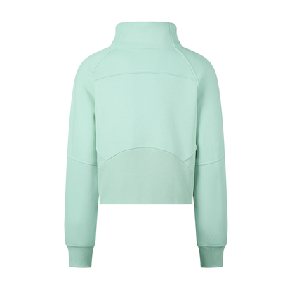 G&G CROP HALF ZIP HOODED SWEATSHIRT