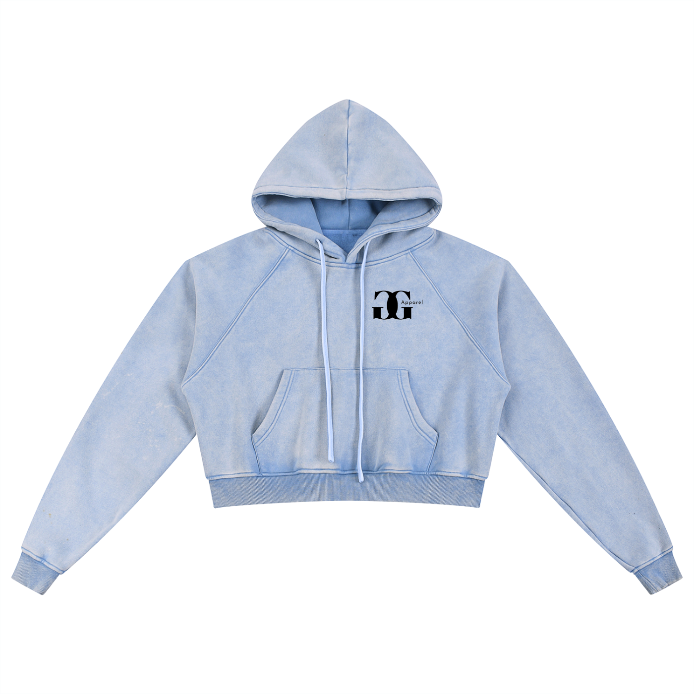 Snow Washed Cropped Hoodie
