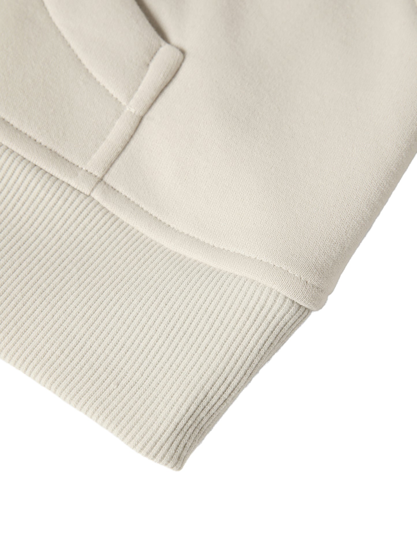 G&G CROP HALF ZIP HOODED SWEATSHIRT