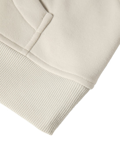 G&G CROP HALF ZIP HOODED SWEATSHIRT