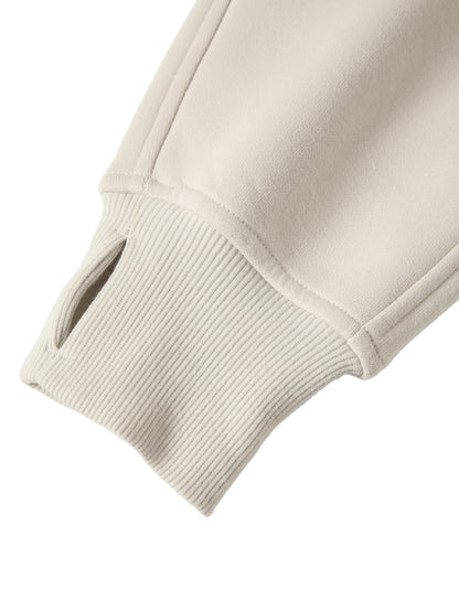 G&G CROP HALF ZIP HOODED SWEATSHIRT