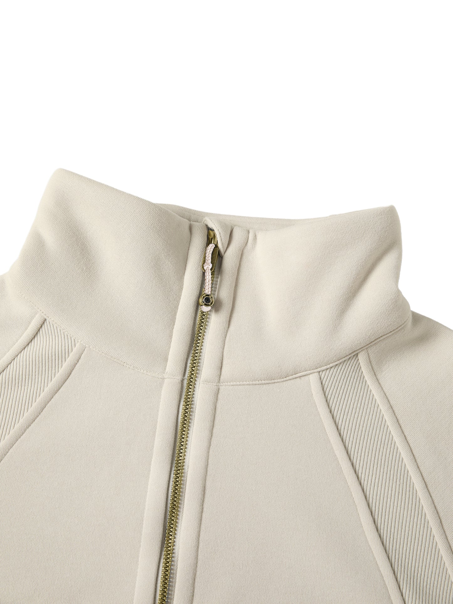 G&G CROP HALF ZIP HOODED SWEATSHIRT
